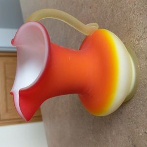 Vintage Creamer Amberina Glass